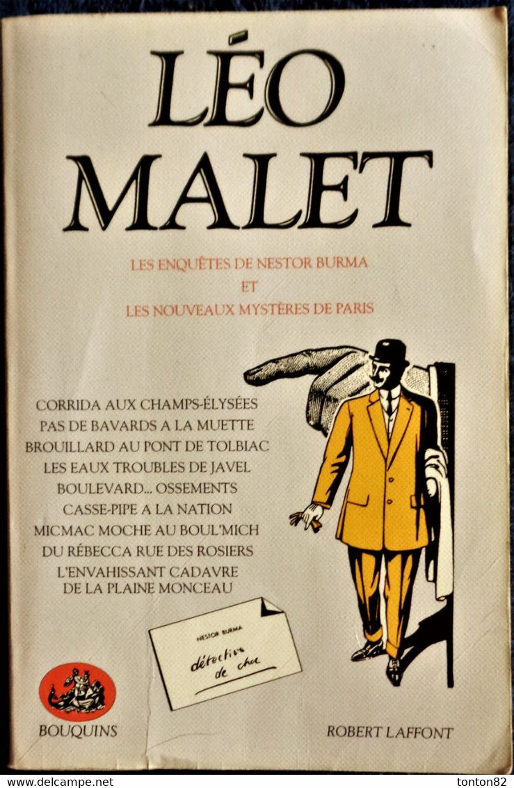 Léo Malet - Les  Enquêtes De Nestor Burma - Les Nouveaux Mystères De Paris -  Bouquins  - TOME 2 - Robert Laffont -1987 - Leo Malet