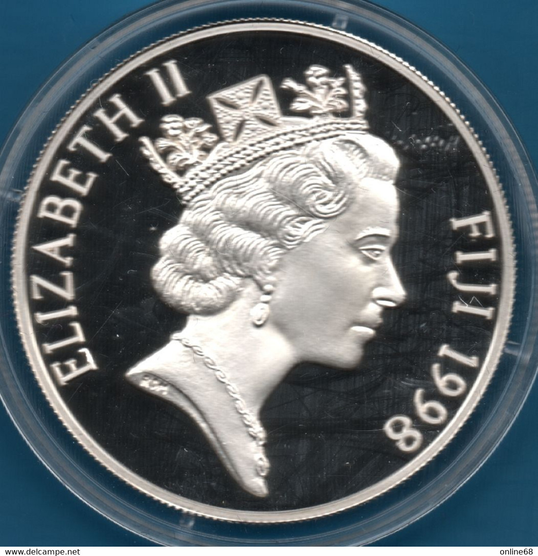 FIJI 10 DOLLARS 1998  KM# 96  Argent 925‰ Silver  PROOF HMS Endeavour Bateau - Fidji