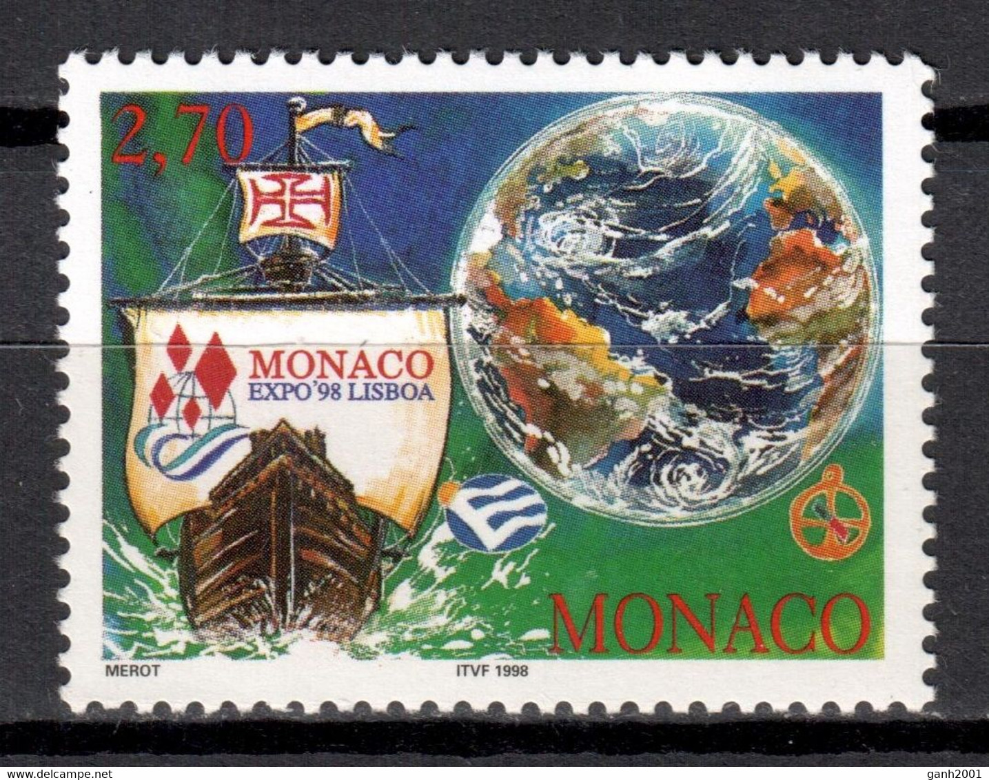 Monaco 1998 / Ships Boats Expo Lisbon MNH Barcos Exposición Lisboa Bateaux Schiffe / Hp94  18-11 - Boten