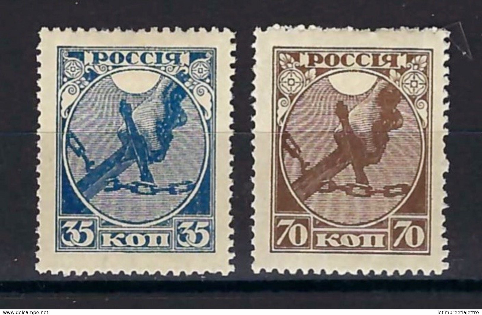 ⭐ Russie - YT N° 137 Et 138 * - Neuf Avec Charnière - 1918 ⭐ - Unused Stamps