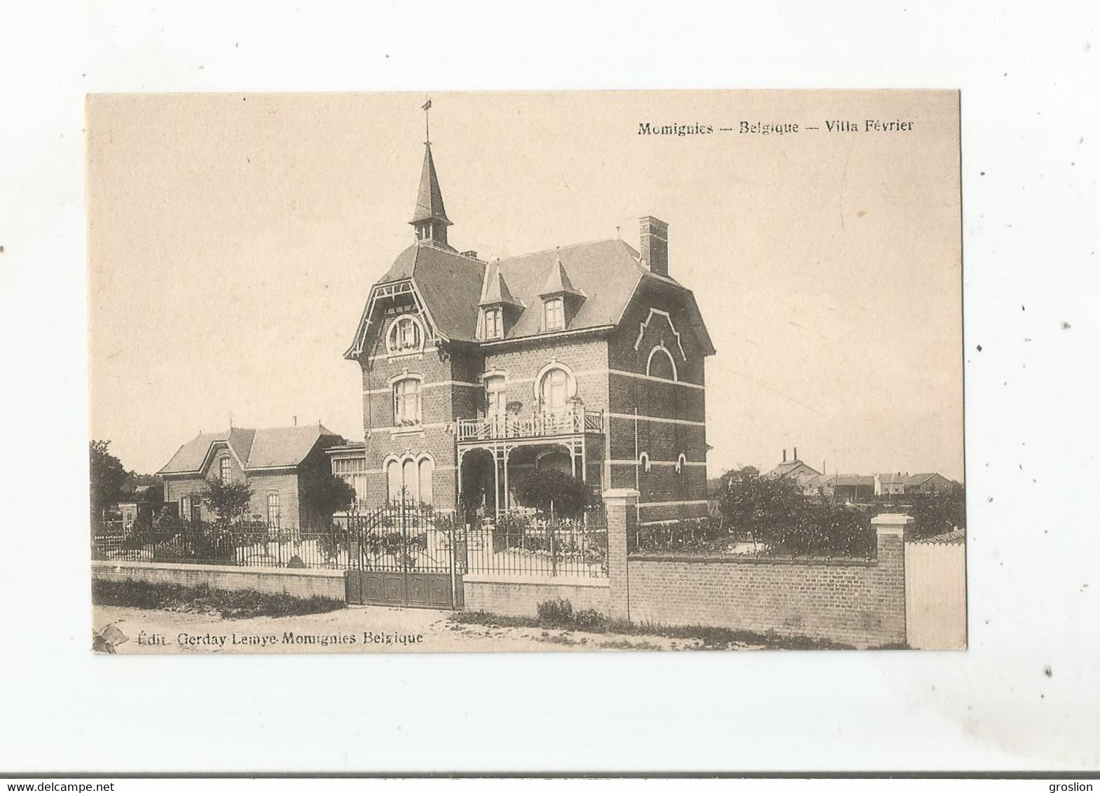 MOMIGNIES (BELGIQUE) VILLA FEVRIER  1918 - Momignies