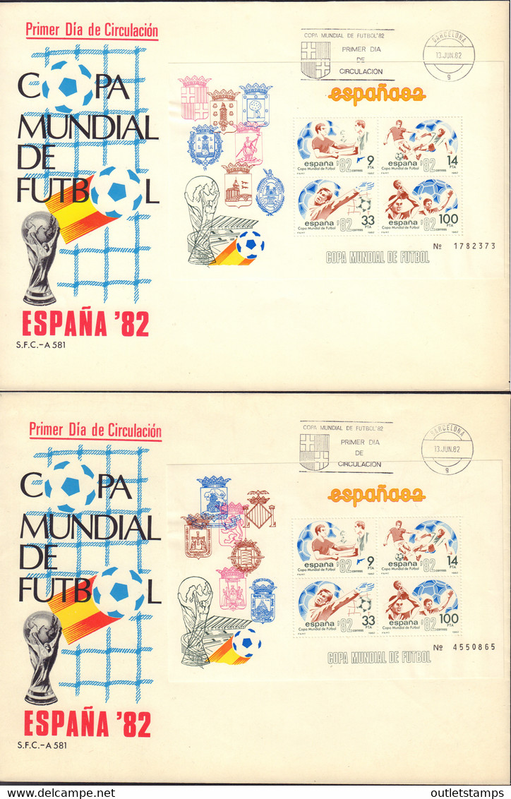 Ref. 437352 * NEW *  - SPAIN . 1982. FOOTBALL WORLD CUP. SPAIN-82. COPA DEL MUNDO DE FUTBOL. ESPA�A-82 - Unused Stamps