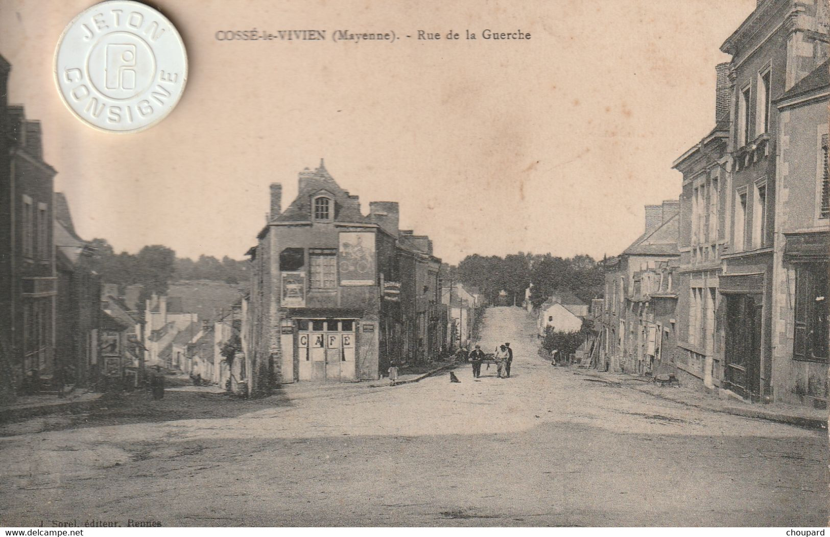 53 - Très Belle Carte Postale Ancienne De Cossé Le Vivien  Route De La Guerche - Autres & Non Classés