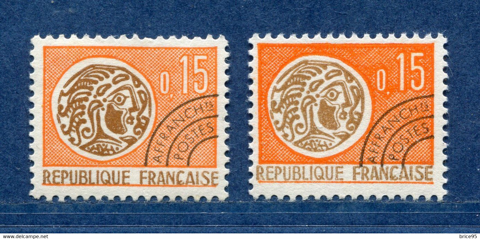 ⭐ France - Variété - YT Pré Oblitéré N° 124 - Couleurs - Pétouilles - Neuf Avec Charnière - 1964 ⭐ - Unused Stamps