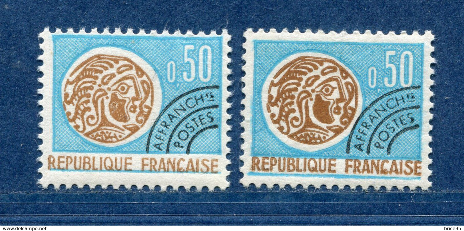 ⭐ France - Variété - YT Pré Oblitéré N° 128 - Couleurs - Pétouilles - Neuf Avec Charnière - 1964 ⭐ - Unused Stamps