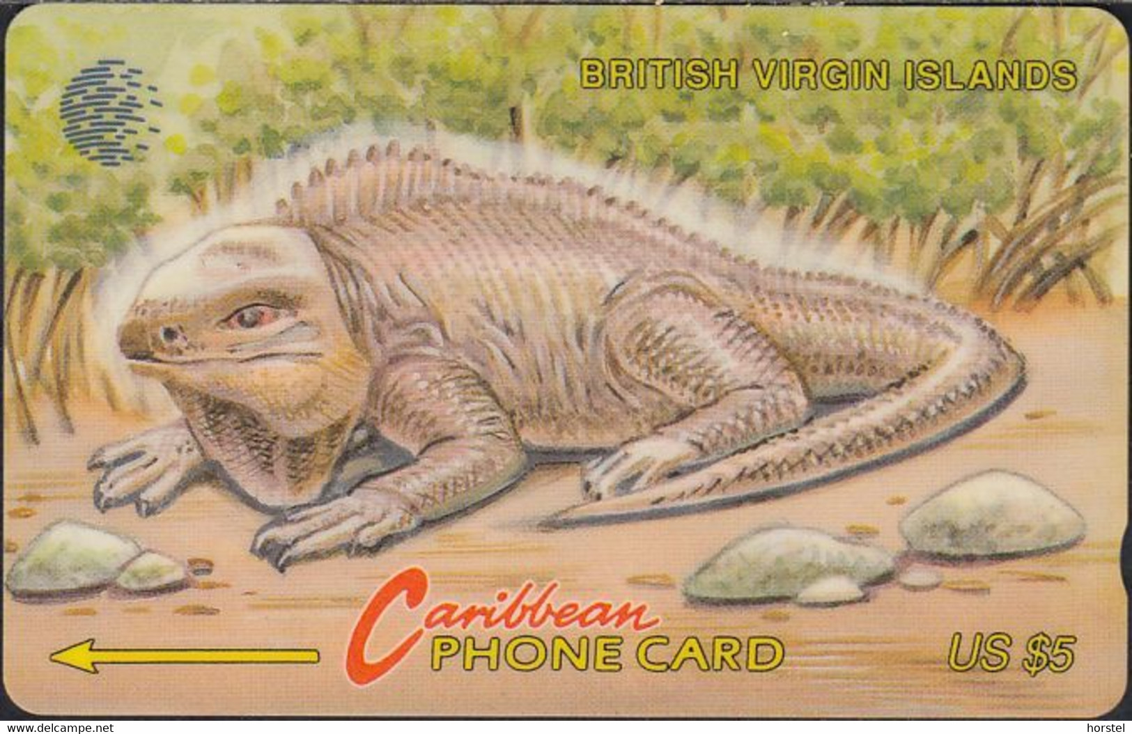 British Virgin Islands - BVI-22B - Wildlife - Iguana - E.T. - 22CBVB US$5 - Antilles (Other)