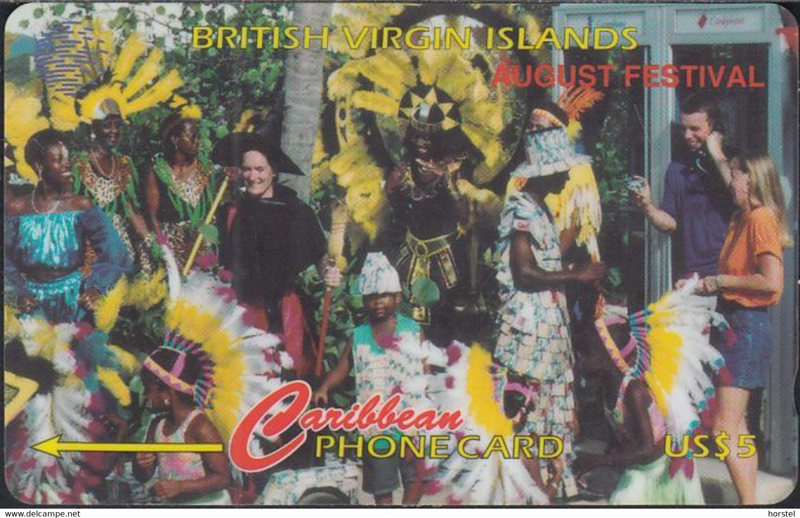 British Virgin Islands - BVI-143G - August Festival S.T. - 143CBVG US$5 - Antilles (Other)