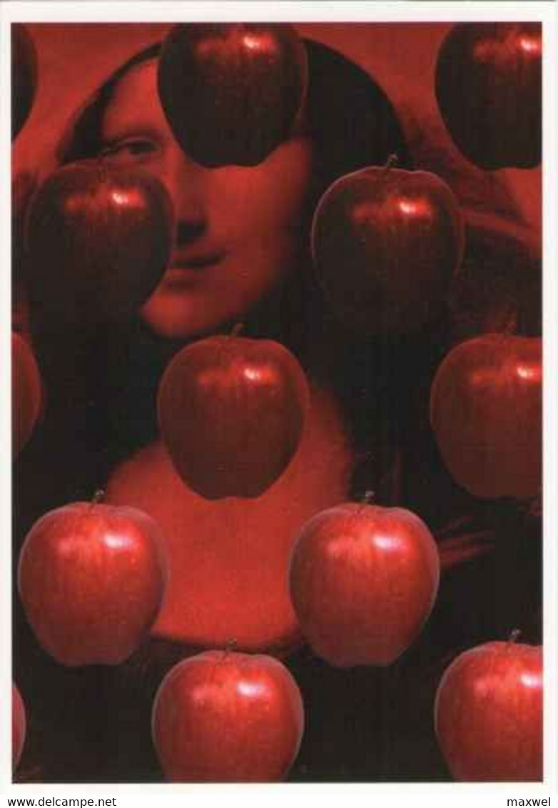 Cpm 1631 ERGON - Les Pommes à Lisa - Mona Lisa - Joconde Rouge -  Illustrateurs - Illustrateur - Ergon