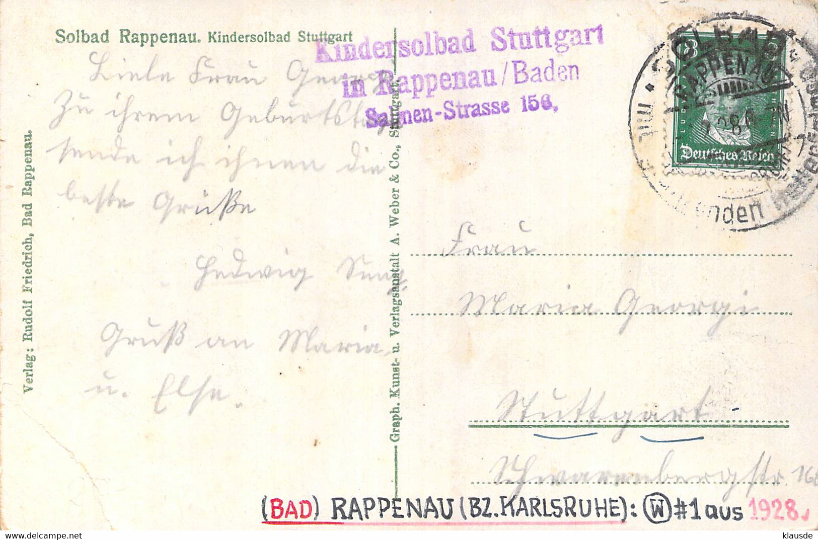 Kindersolbad Rappenau SST 1928 - Bad Rappenau