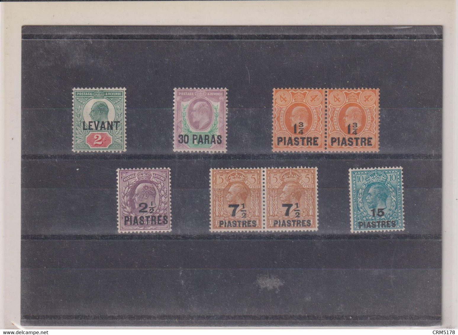 LEVANT BRITANNIQUE-LOT TP N°15-26-33X2-34-61X2-62-  XX-X- TTB-1905 - Levante Británica