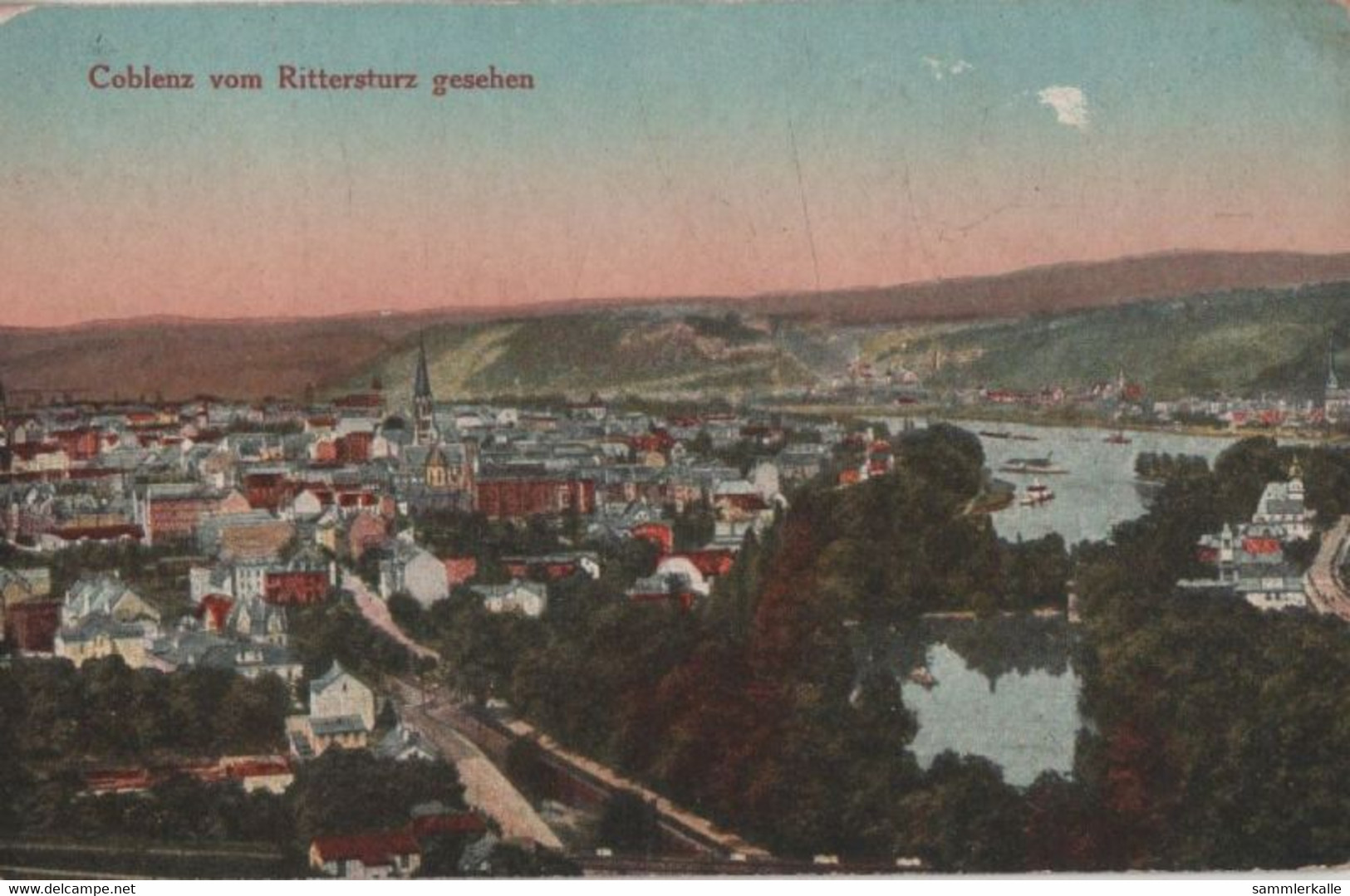 Coblenz - Koblenz - Vom Rittersturz Gesehen - 1920 - Koblenz