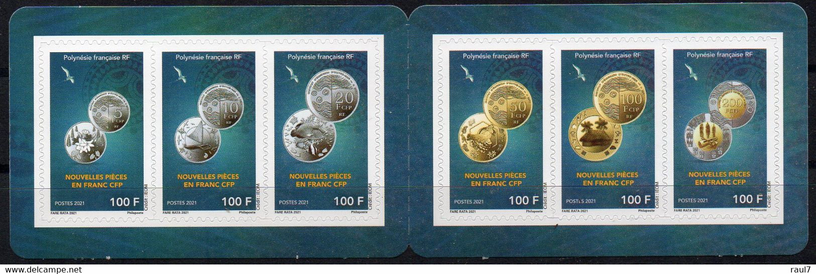 Polynésie Française 2021 - Nouvelles Pièces De Monnaie En FCP - Carnet Neuf // Mnh - Ungebraucht