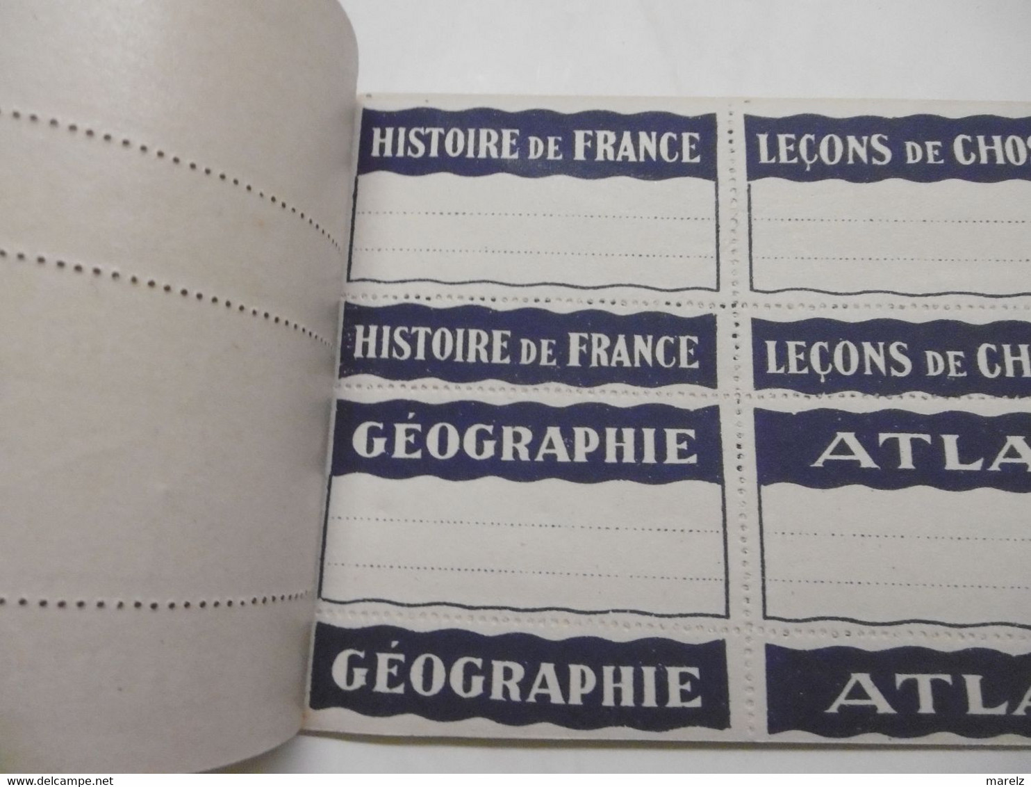 Accessoires Rétro Carnet ETIQUETTES Pour Cahiers Et Livres D'Etudes Pour Titres Courants Et Ouvrages Spéciaux - VINTAGE - Sonstige