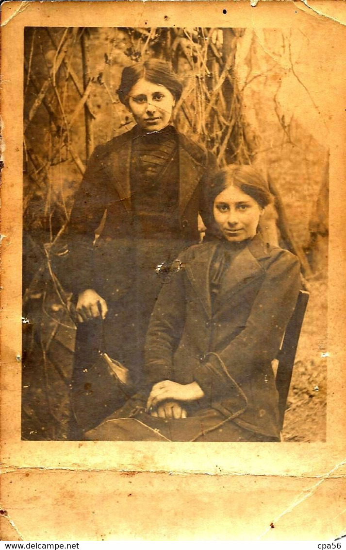 ALLAIRE - CARTE PHOTO - Deux SOEURS (Marie Reine Et Anne Marie) - Allaire