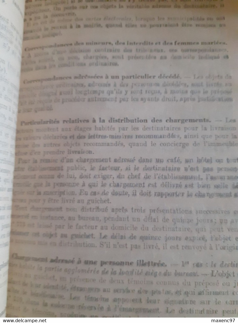 Manuel Des Candidates A L'emploi De Dame Commis De La Poste Ptt 1929 Imprimerie Nationale - Postal Administrations