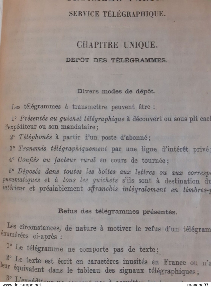 Manuel Des Candidates A L'emploi De Dame Commis De La Poste Ptt 1929 Imprimerie Nationale - Administrations Postales