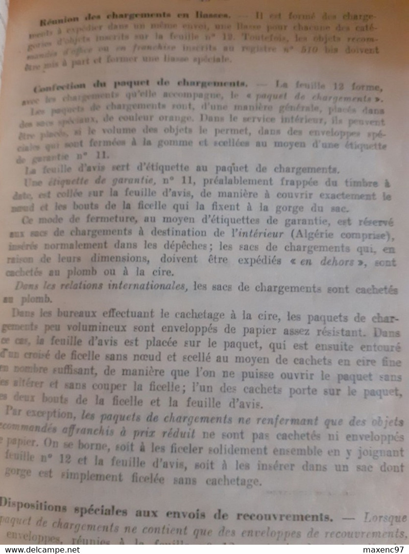 Manuel Des Candidates A L'emploi De Dame Commis De La Poste Ptt 1929 Imprimerie Nationale - Administraciones Postales