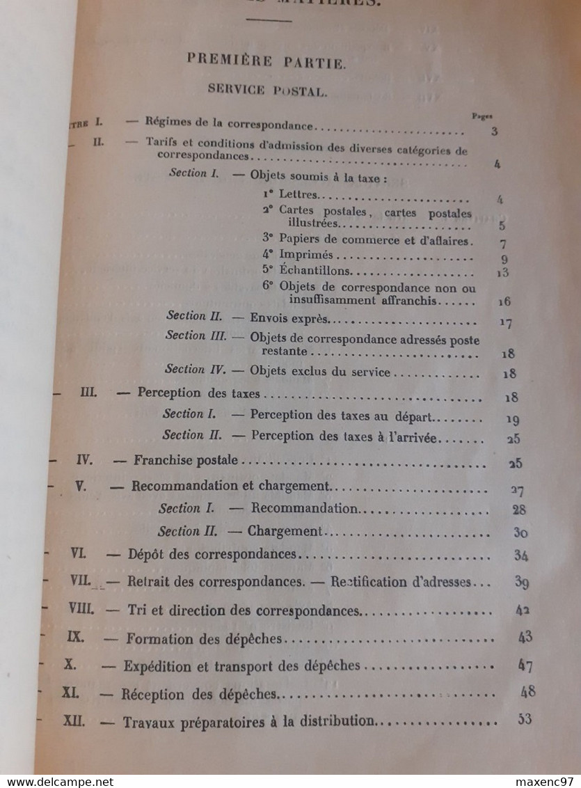 Manuel Des Candidates A L'emploi De Dame Commis De La Poste Ptt 1929 Imprimerie Nationale - Postal Administrations