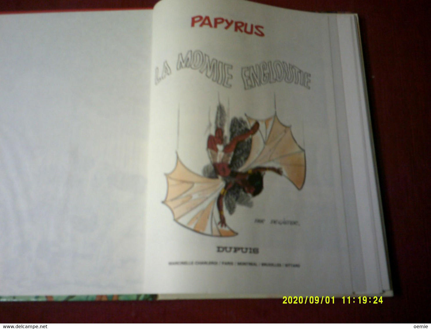 PAPYRUS  N° 1 LA MOMIE ENGLOUTIE - Papyrus
