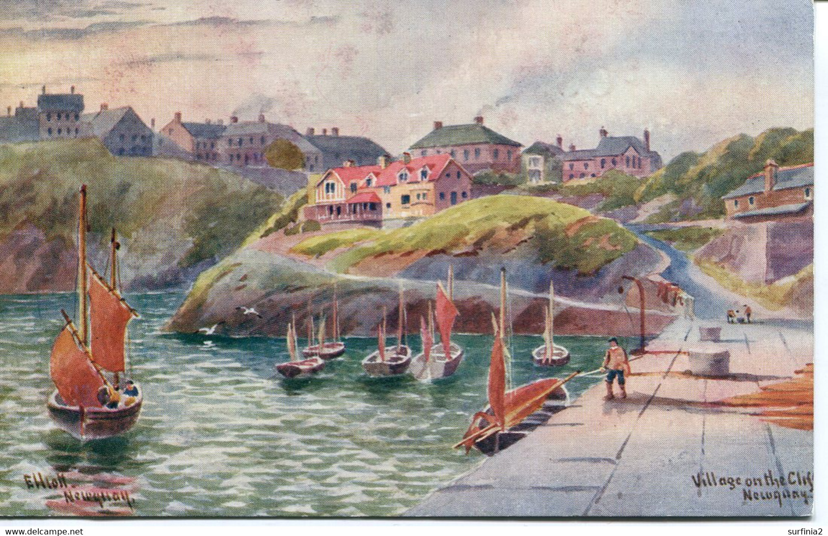 CORNWALL - VILLAGE ON THE CLIFF, NEWQUAY By ELLIOTT - Newquay