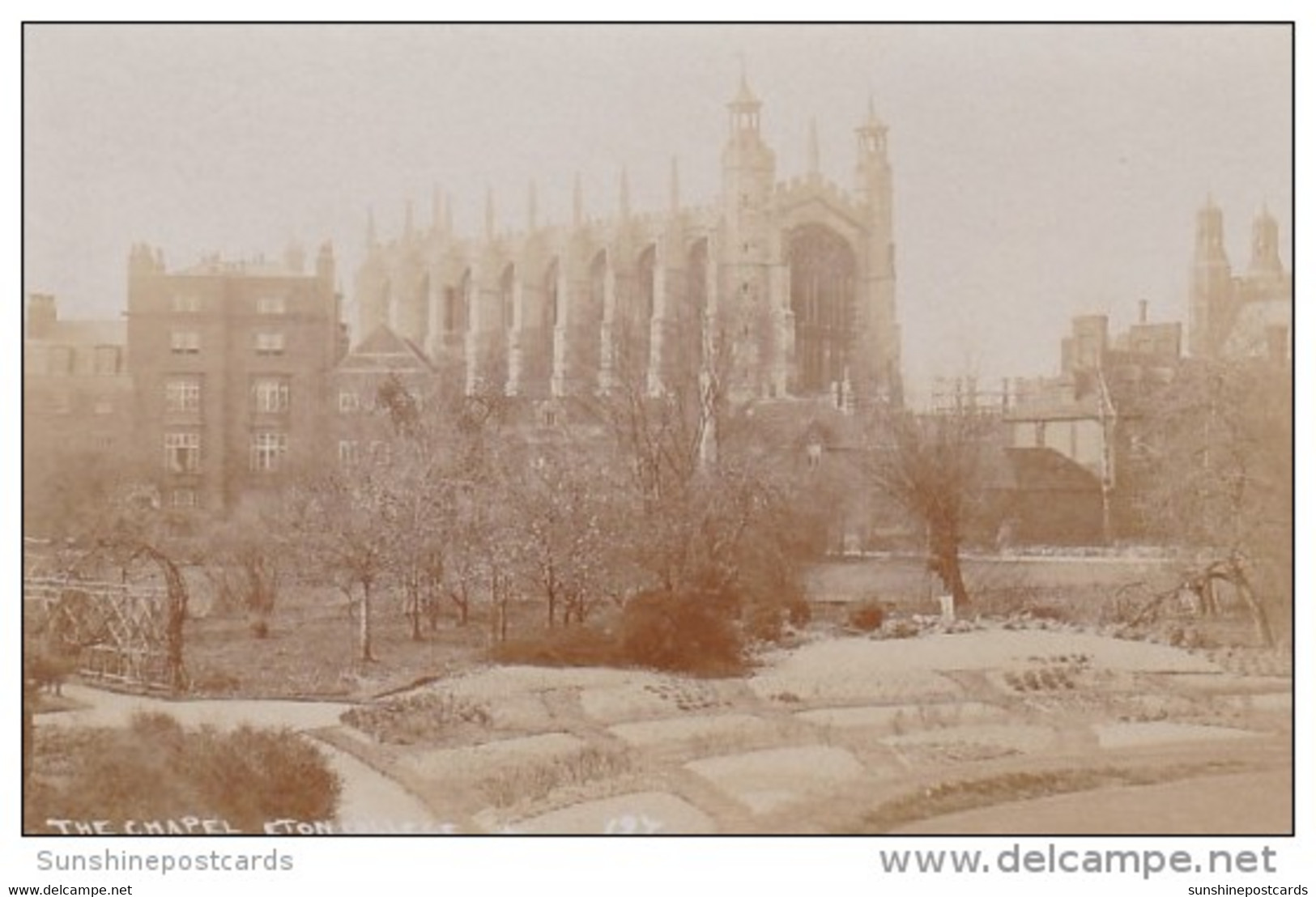 England The Chapel Eton College Real Photo - Windsor