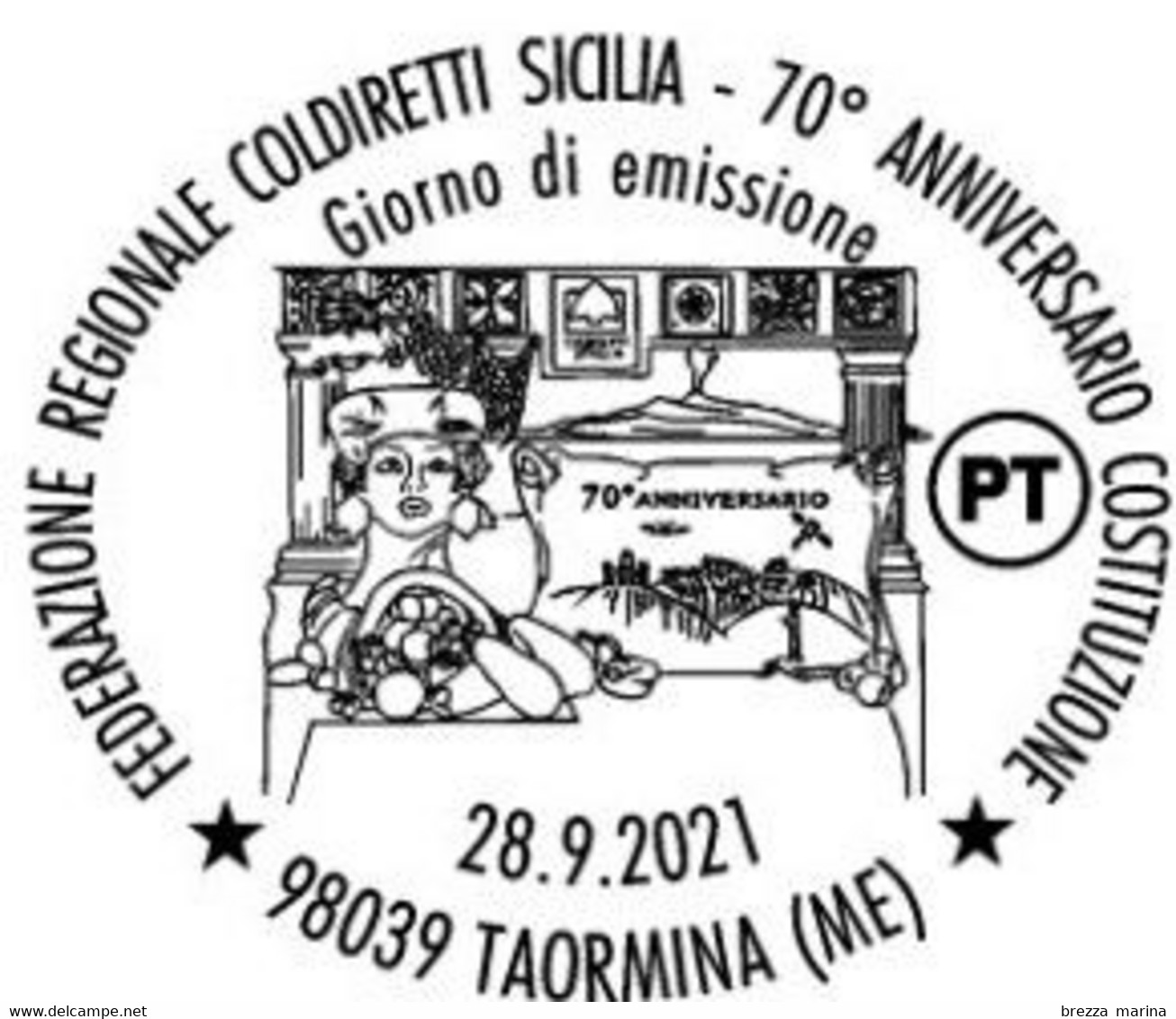 Nuovo - MNH - ITALIA - 2021 - 70 Anni Della Federazione Regionale Coldiretti Sicilia - B - Alfanumerico - 2021-...: Mint/hinged