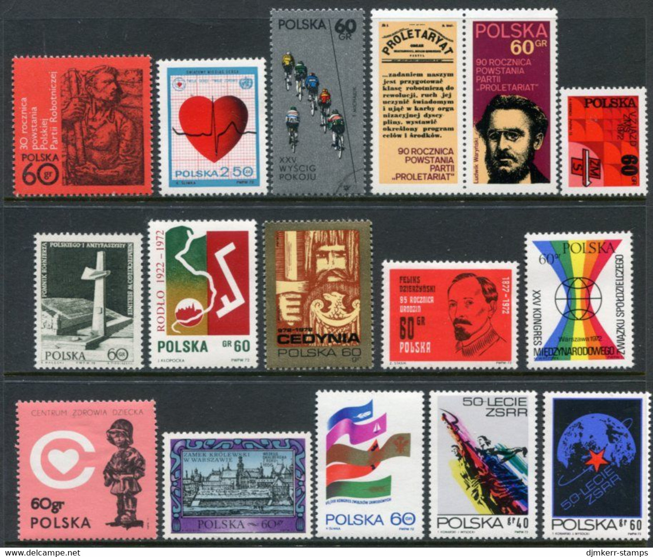 POLAND 1972 Fourteen Complete Issues  MNH / **. - Ungebraucht