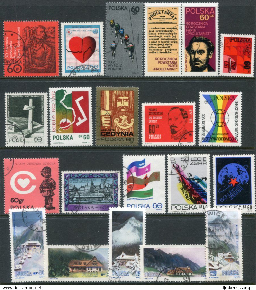 POLAND 1972 Fifteen Complete Issues  Used - Usati