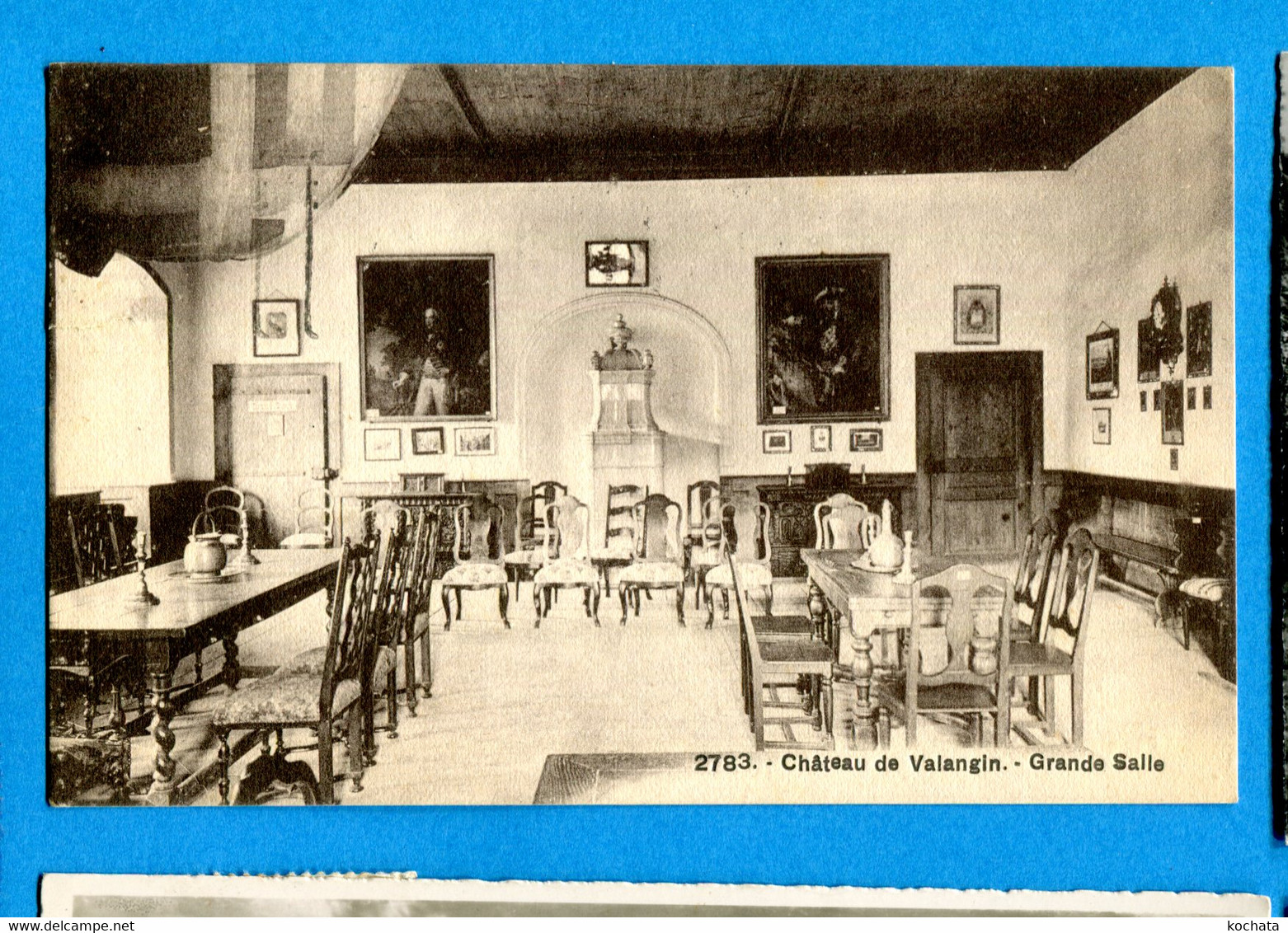 PRO029, Château De Valangin , Grande Salle, 2783, Phototypie, Circulée 1925 - Valangin