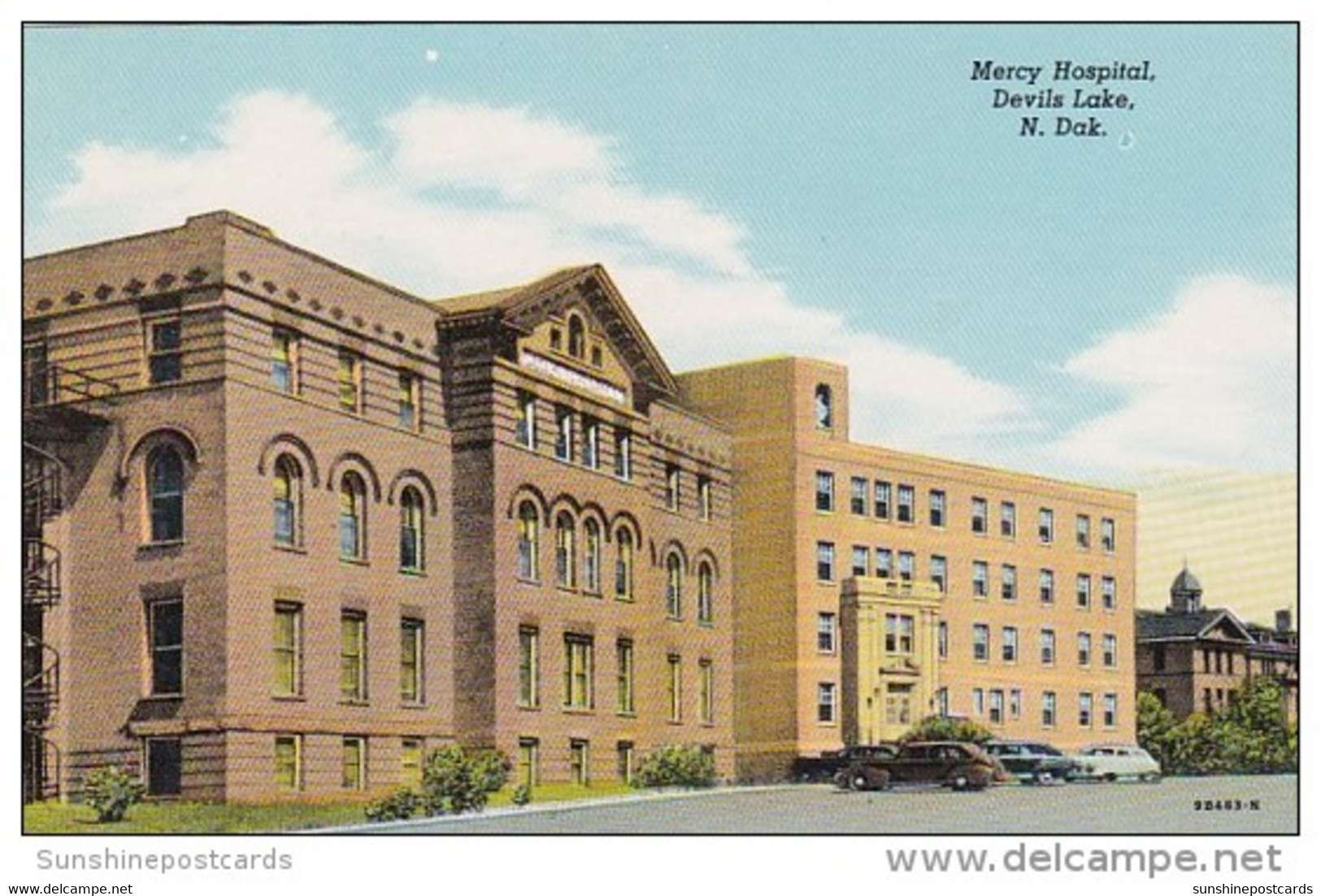 North Dakota Devil's Lake Mercy Hospital Curteich - Altri & Non Classificati