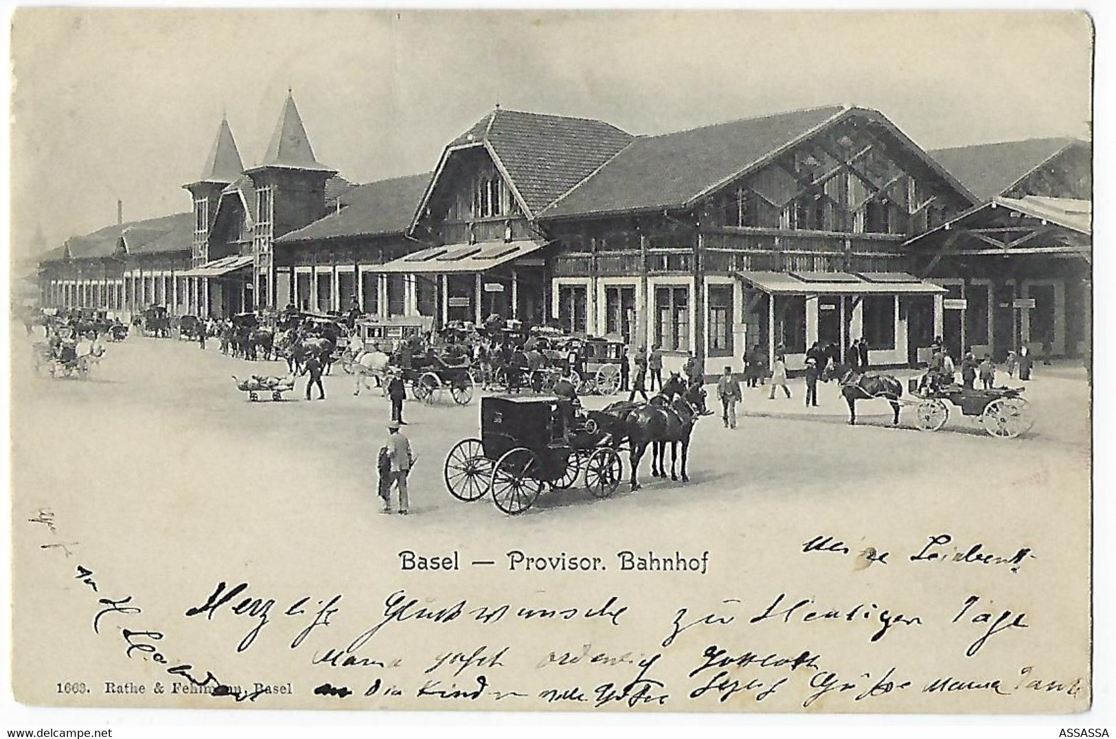 SUISSE - BASEL - Provisorischer Bahnhof - 1902 - Basel