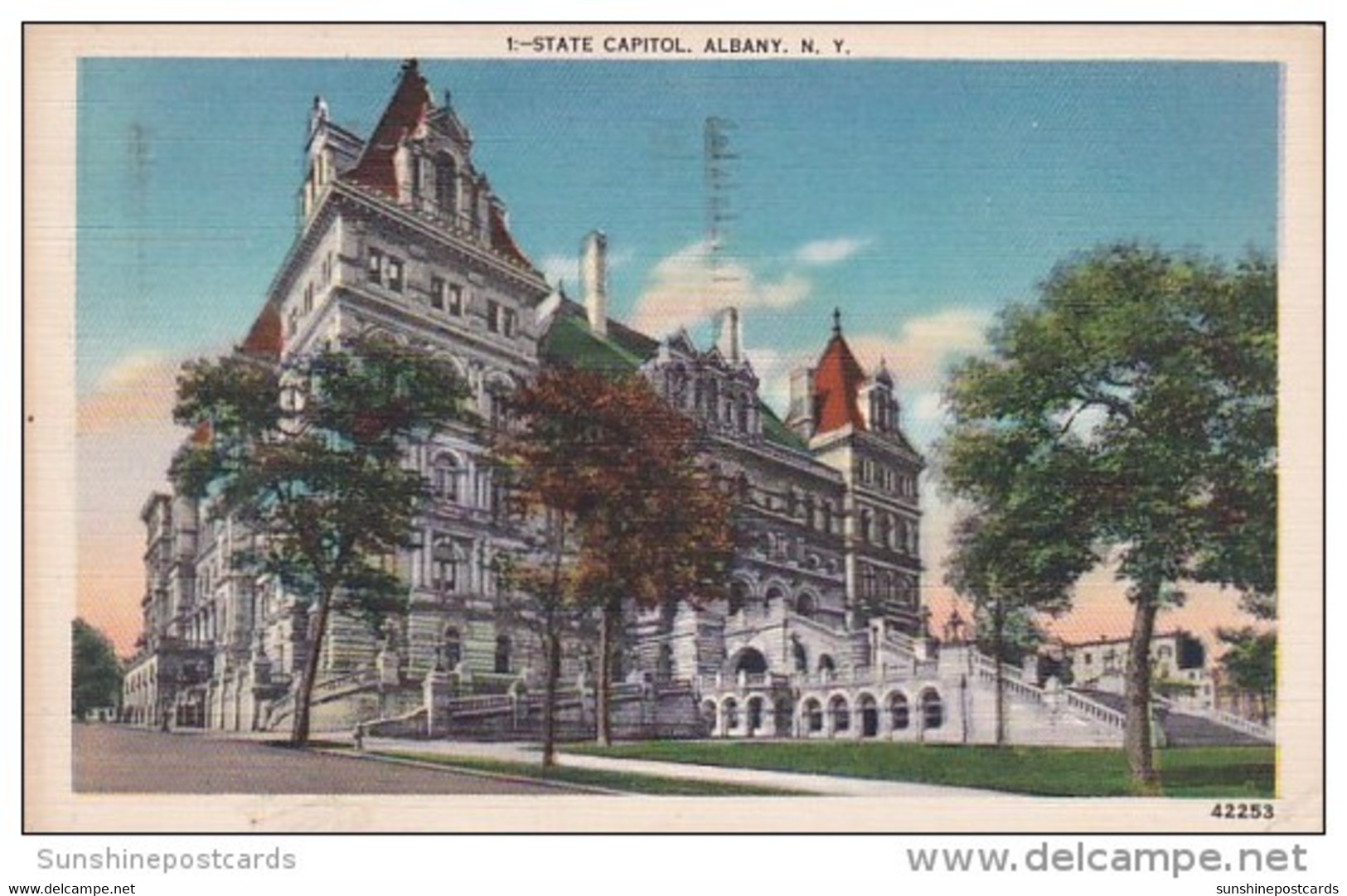 New York Albany State Capitol 1952 - Albany