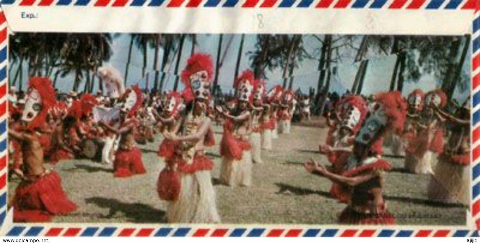 Polynésie Francaise. Nouvel An Chinois. Année Du CHIEN, Papeete. Tahiti. Au Verso Groupe De Danse Du 14 Juillet - Cartas & Documentos