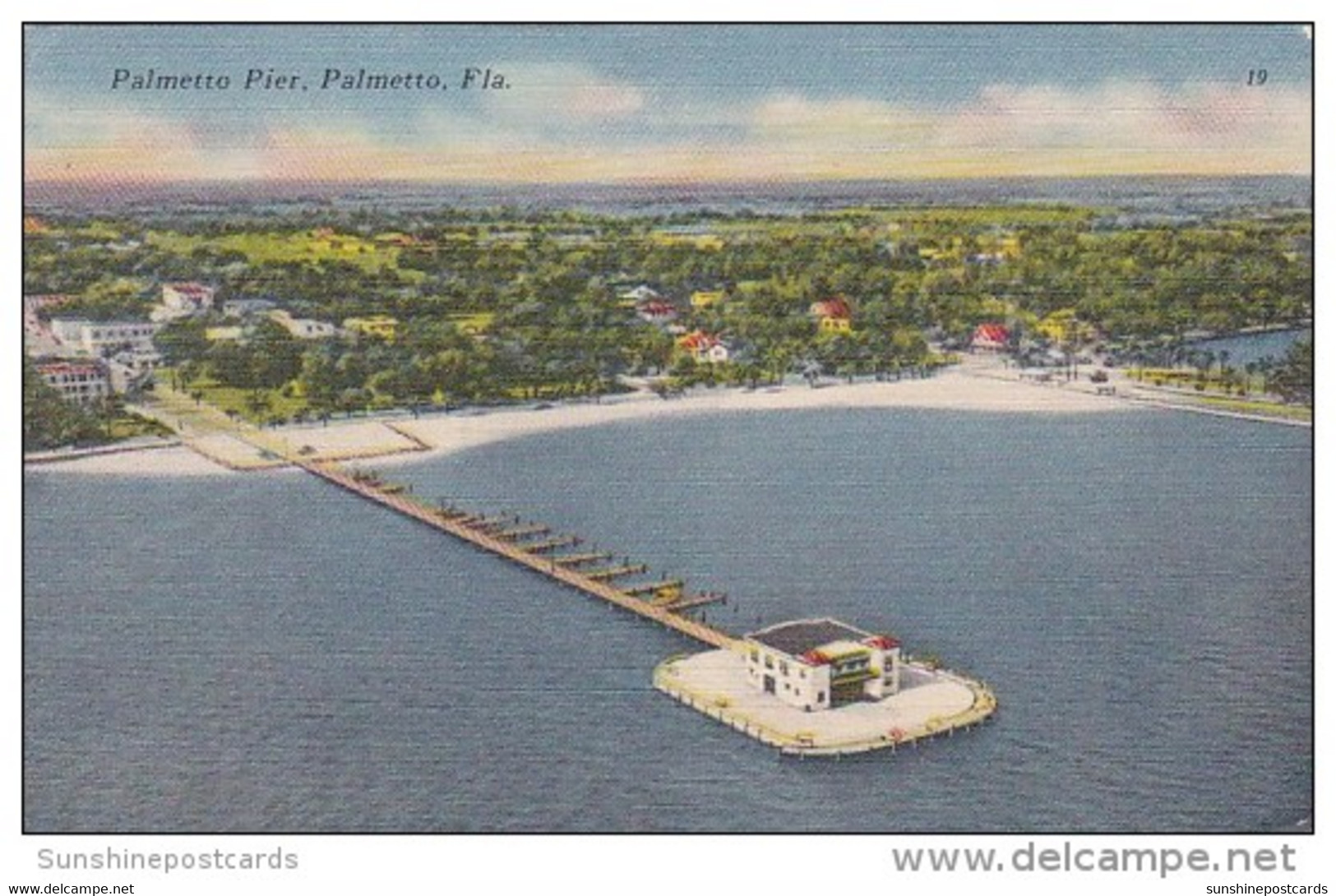 Florida Palmetto The Palmetto Pier 1952 - Bradenton