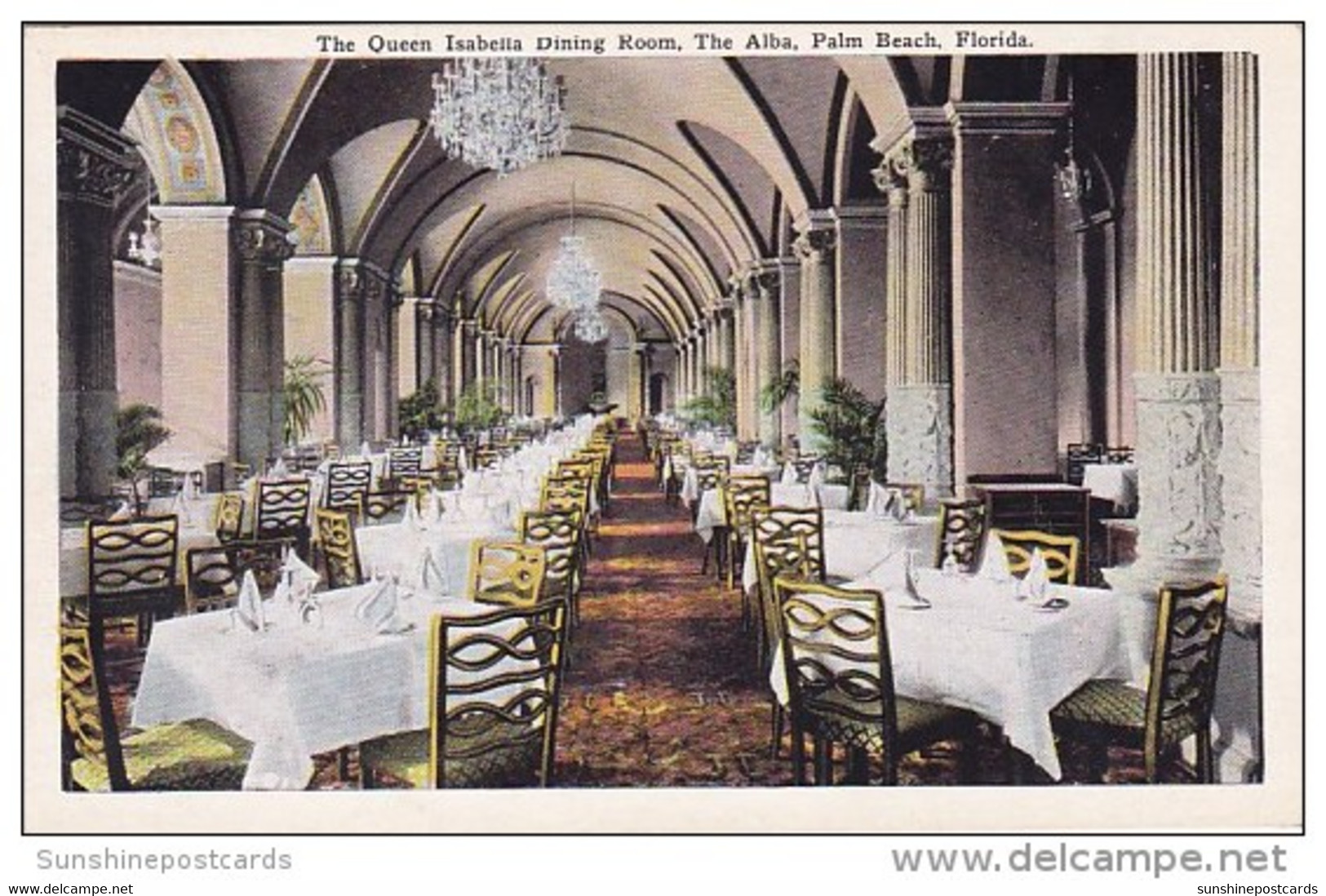 Florida Palm Beach The Queen Isabella Dining Room The Alba Palm Beach - Palm Beach