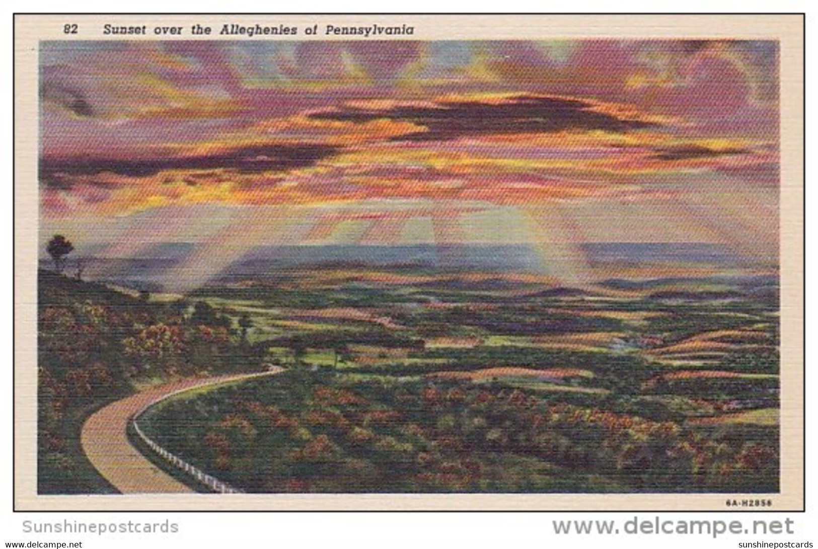 Pennsylvania Harrisburg Sunset Over The Alleghenies Of Pennsylvania - Harrisburg