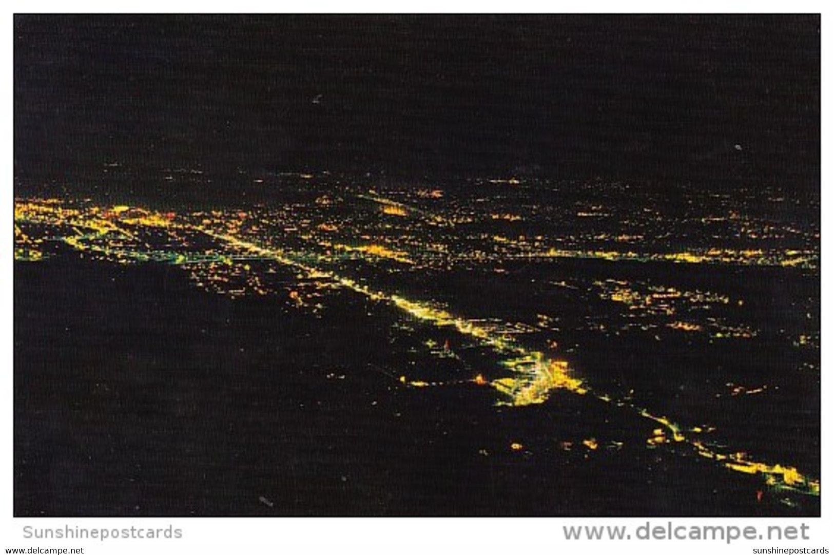 Tennessee Chattanooga A View Of Downtown At Night From Lookout Mountain - Chattanooga