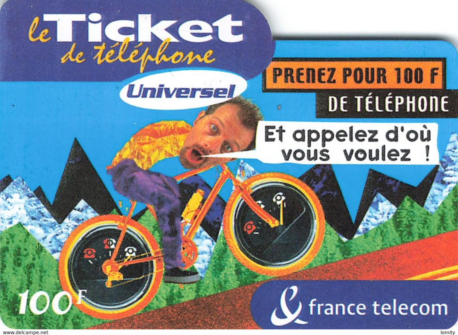 Carte Prépayée France Telecom Ticket De Téléphone Universel 100 Francs Carte Téléphonique 31/03/2003 - Tickets FT