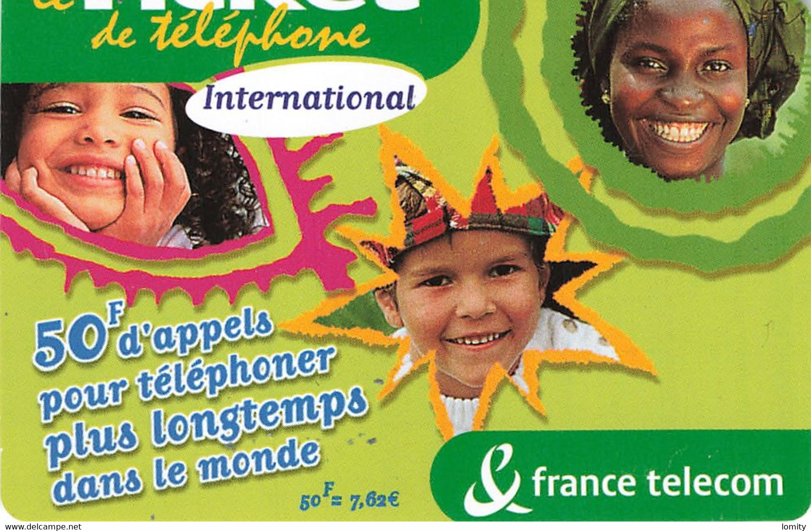 Carte Prépayée France Telecom Ticket De Téléphone International 50 Francs Carte Téléphonique 31/05/2003 - Biglietti FT