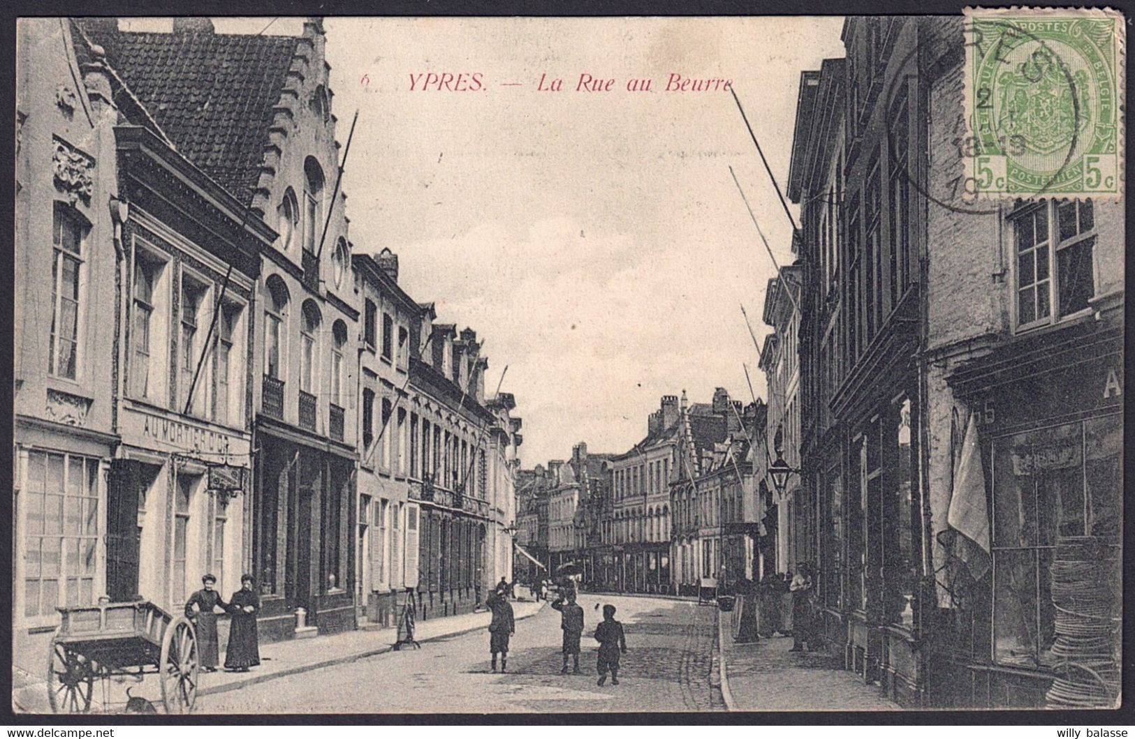 +++ CPA - IEPER - YPRES - La Rue Au Beurre  // - Ieper