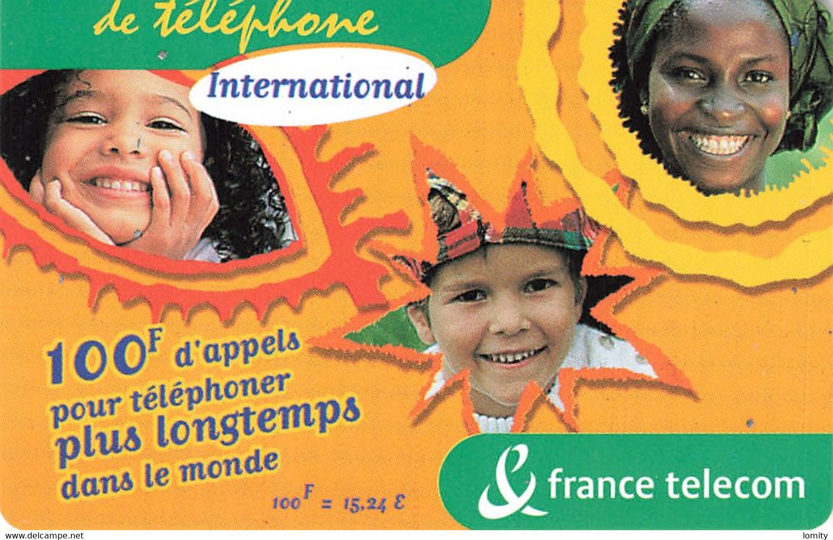 Carte Prépayée France Telecom Ticket De Téléphone International 100 Francs Carte Téléphonique 31/10/2001 - Tickets FT