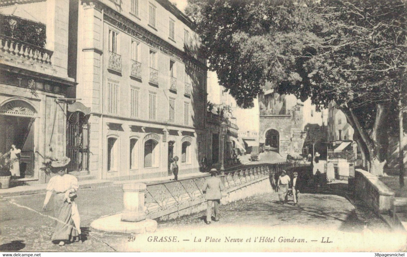 H2809 - GRASSE - D06 - La Place Neuve Et L'Hôtel Gondran - Grasse