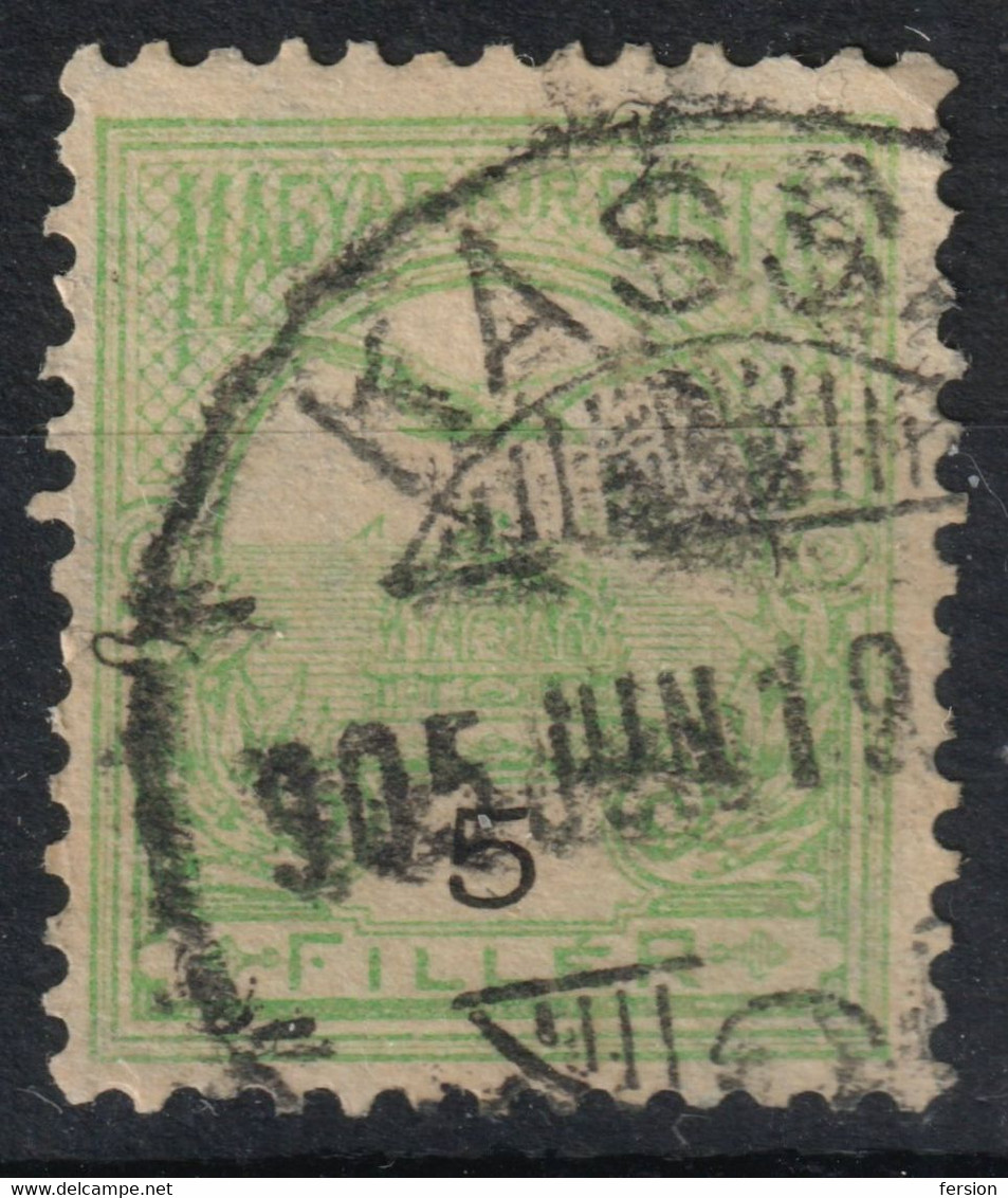 Košice KASSA Postmark TURUL Crown 1905 Hungary Czechoslovakia SLOVAKIA - Abaúj Torna County KuK K.u.K  5 Fill - ...-1918 Préphilatélie