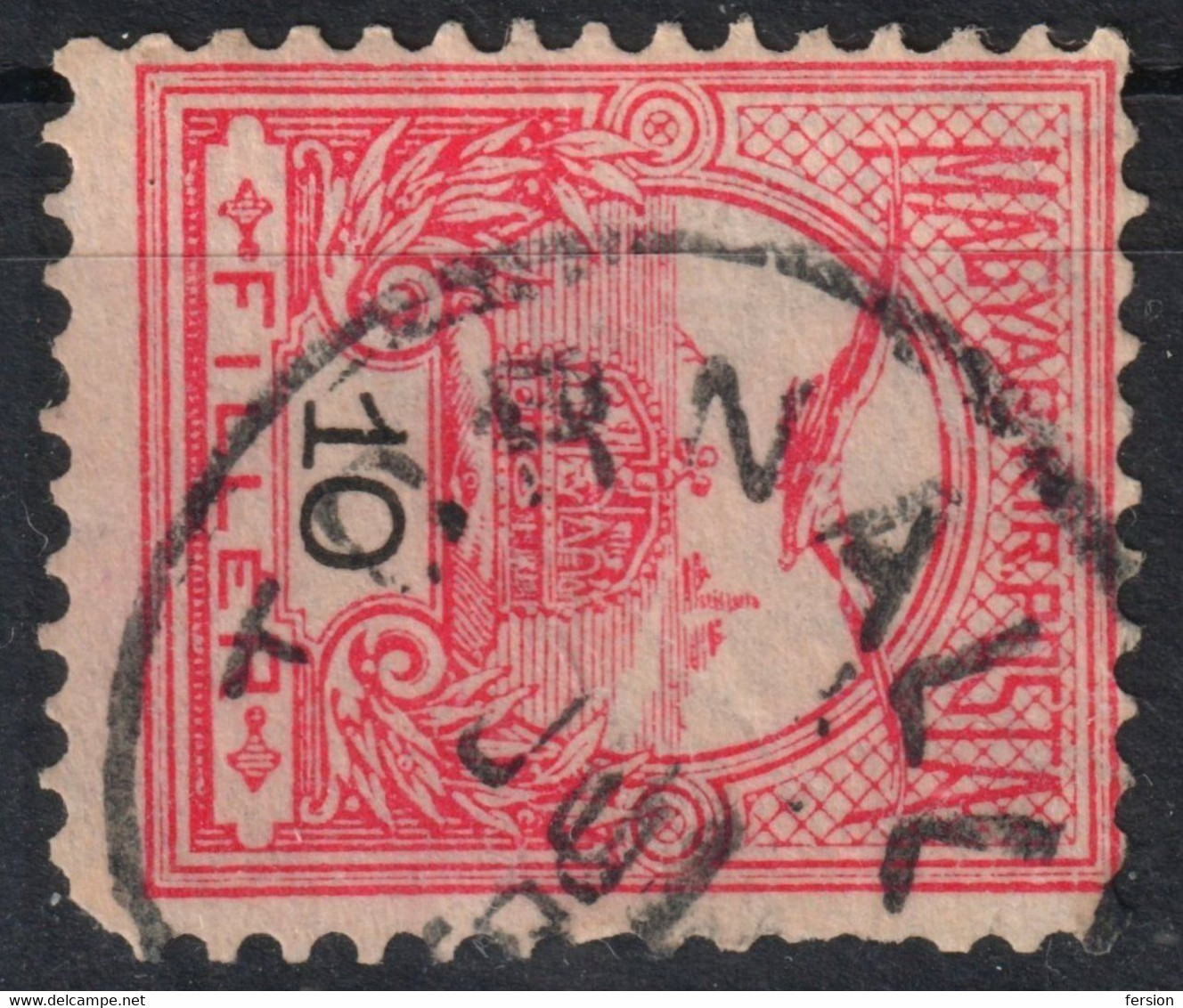 Tornalja Tornaľa Šafárikovo Postmark TURUL Crown 1900's Hungary Czechoslovakia Slovakia - Gemer GÖMÖR HONT County 10 F - ...-1918 Prephilately