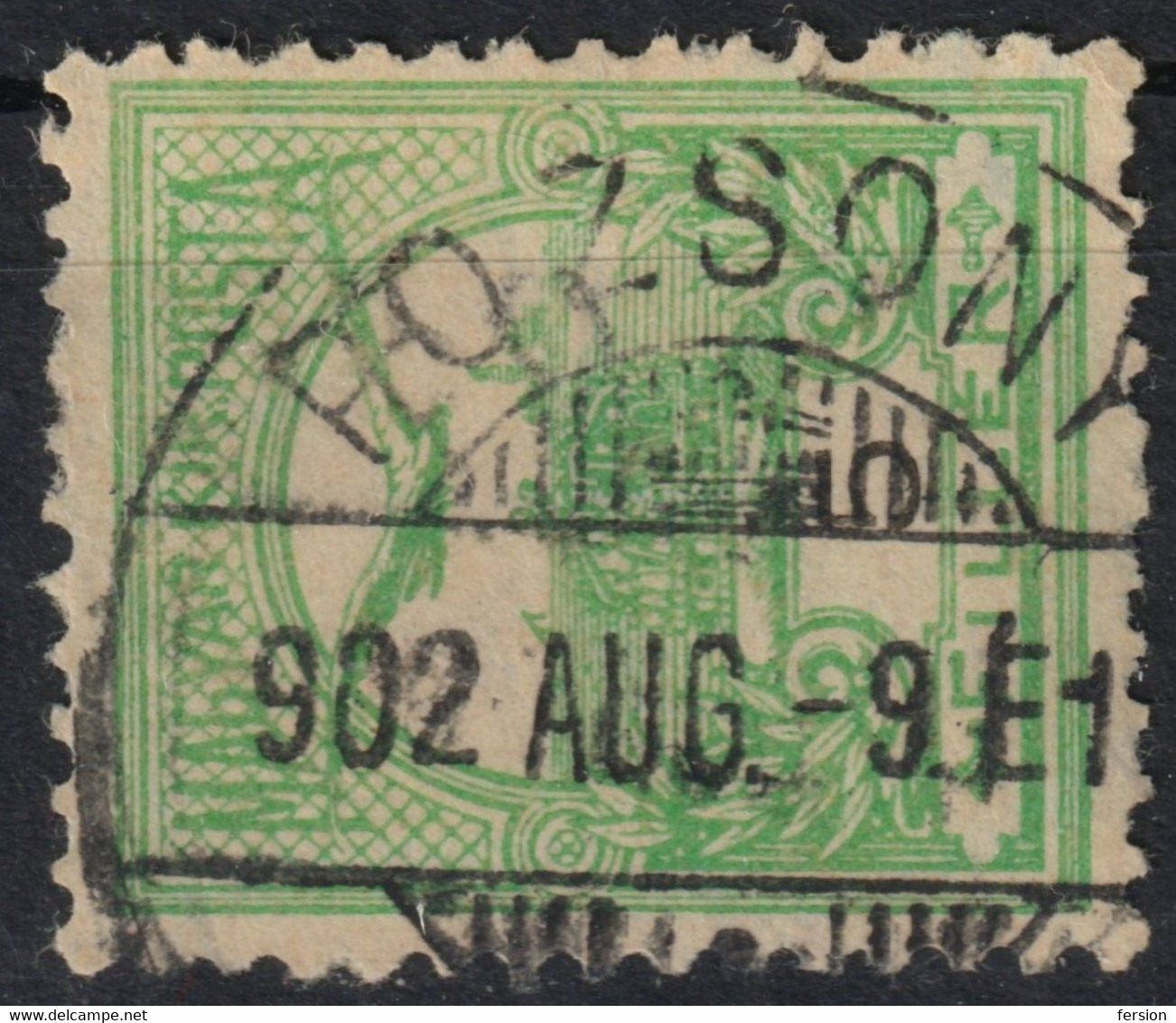 POZSONY BRATISLAVA Postmark TURUL Crown 1902 Hungary SLOVAKIA Czechoslovakia Prešporská County - KuK K.u.K  5 F - ...-1918 Préphilatélie