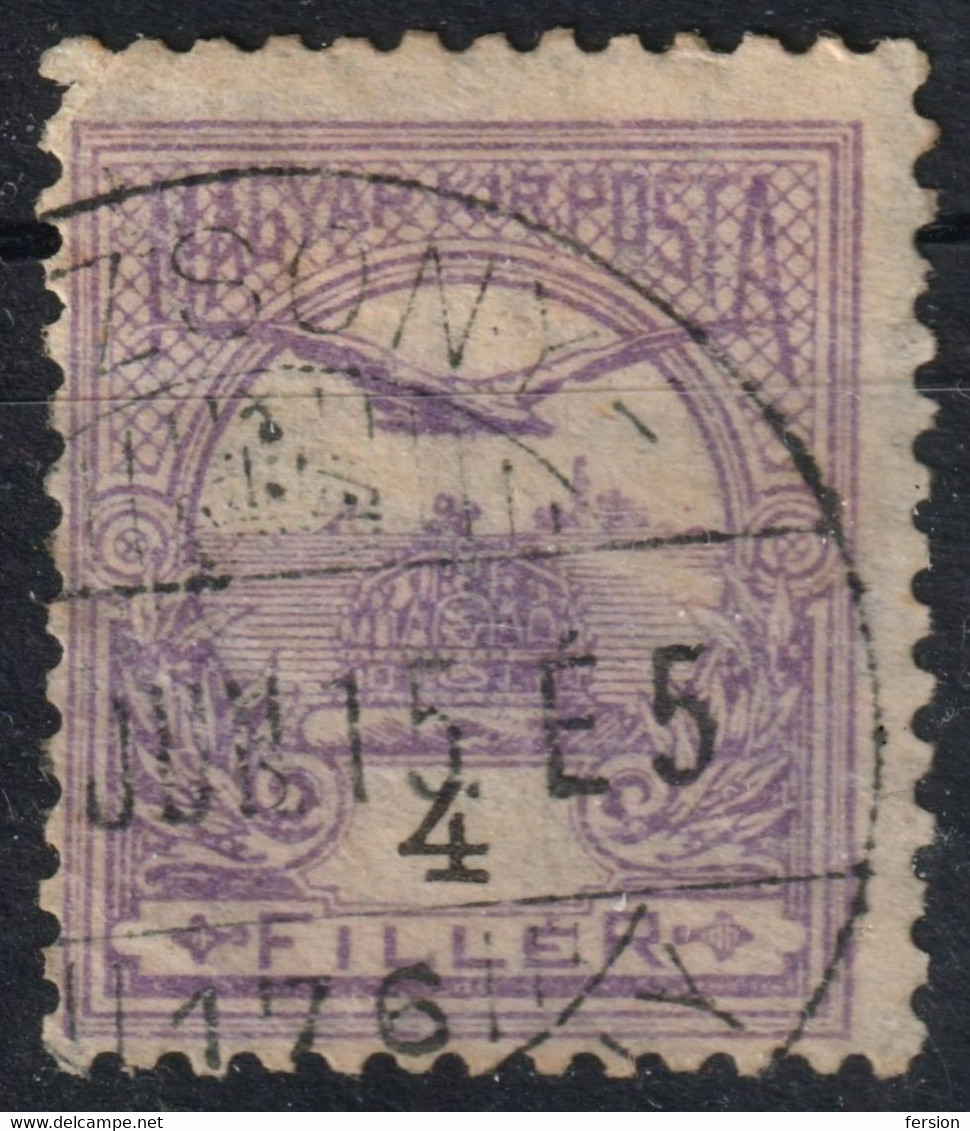 POZSONY BRATISLAVA Postmark TURUL Crown 1900's Hungary SLOVAKIA Czechoslovakia Prešporská County - KuK K.u.K  4 F - ...-1918 Préphilatélie