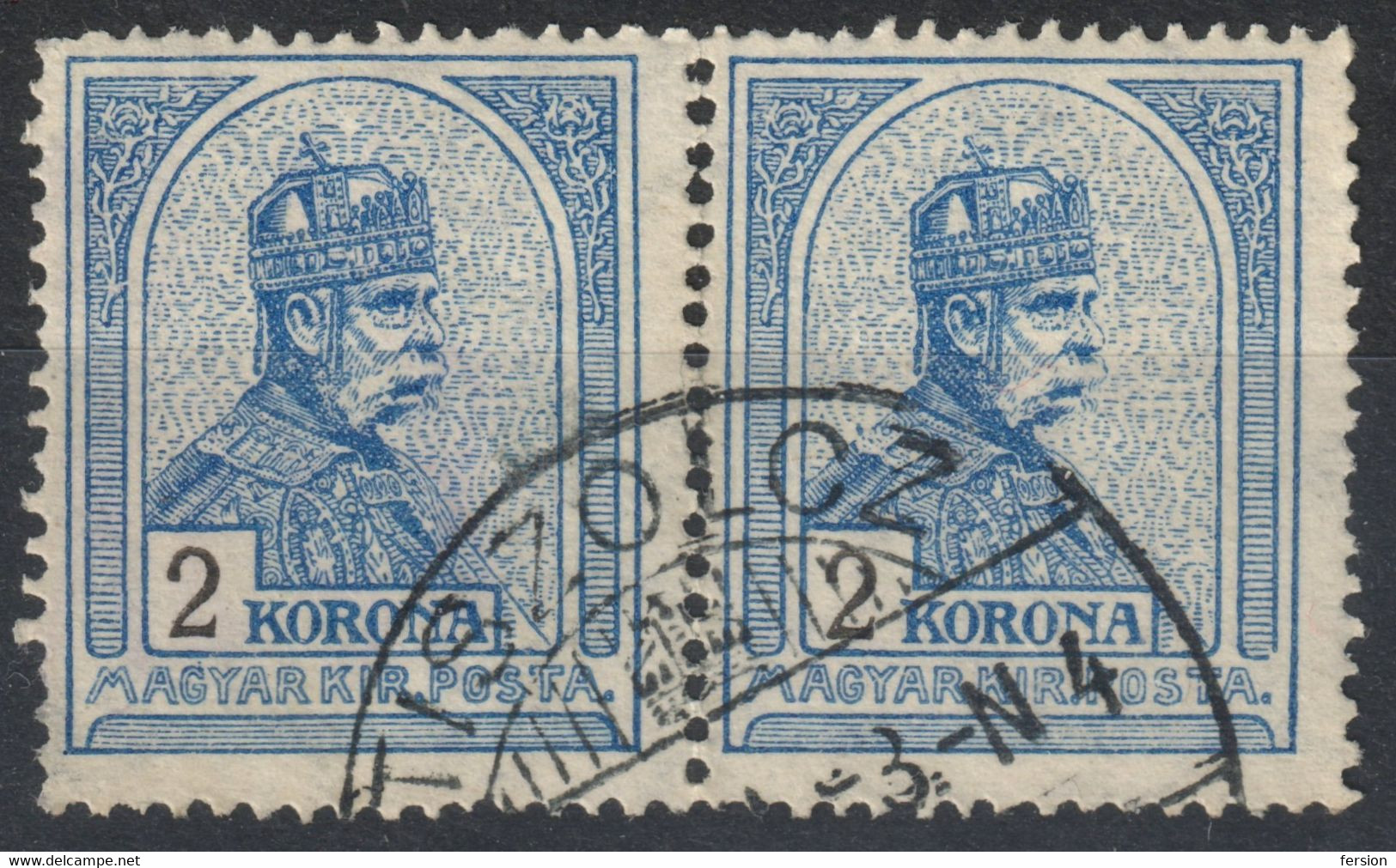 Tisovec TISZOLC TURUL King Emperor Franz Joseph 1917 Hungary SLOVAKIA Czechoslovakia KuK  Zvolen Zólyom County 2K - ...-1918 Prephilately