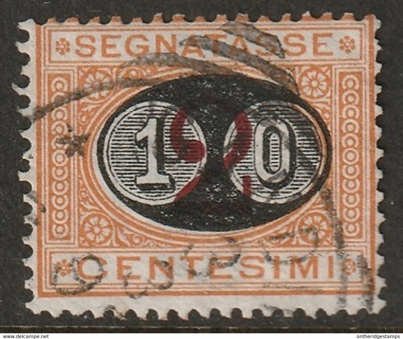 Italy 1890 Sc J25 Sa Seg17 Yt T22 Postage Due Used - Strafport