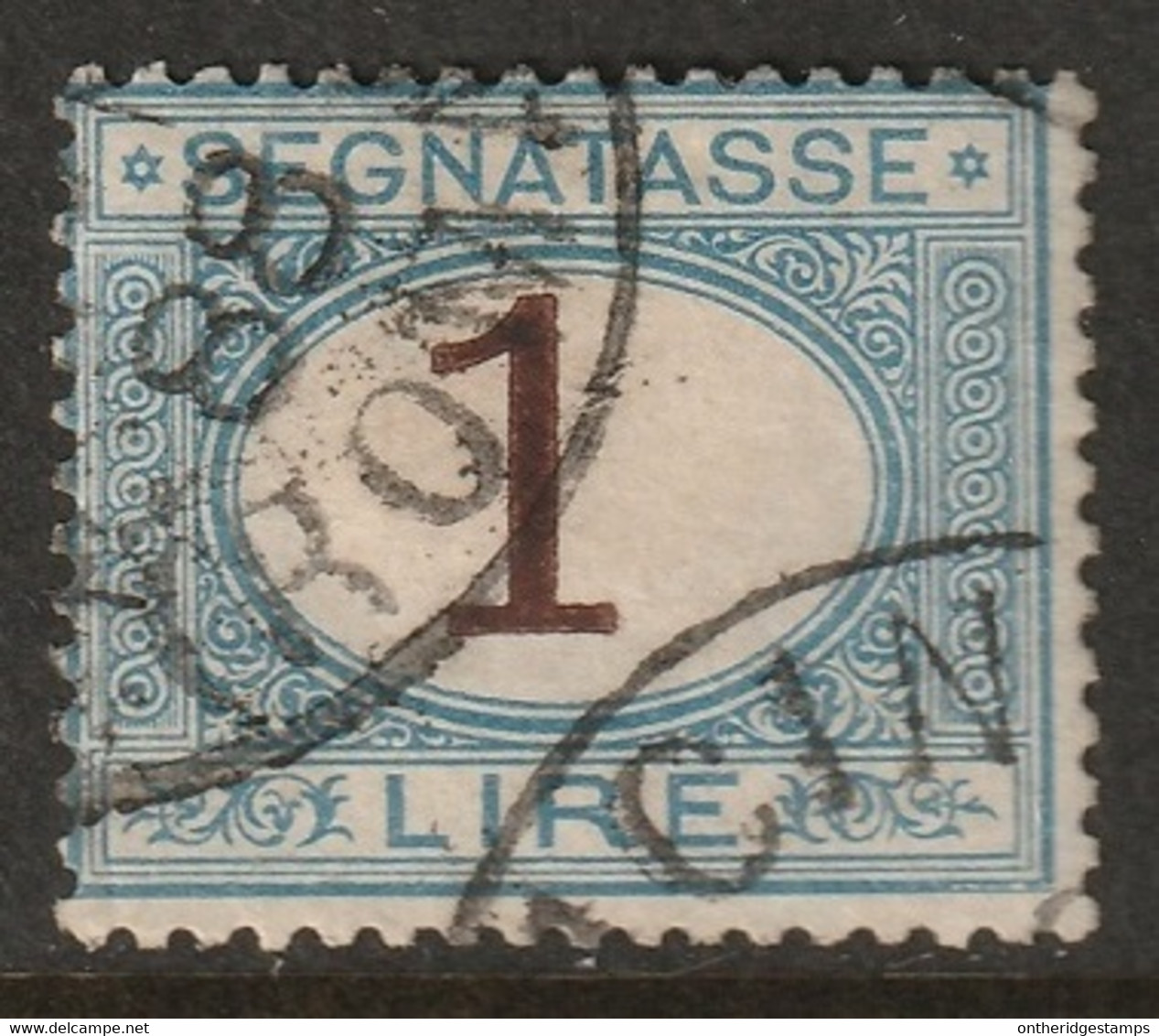 Italy 1870 Sc J13 Sa Seg11 Yt T12 Postage Due Used Roma Cancel - Strafport