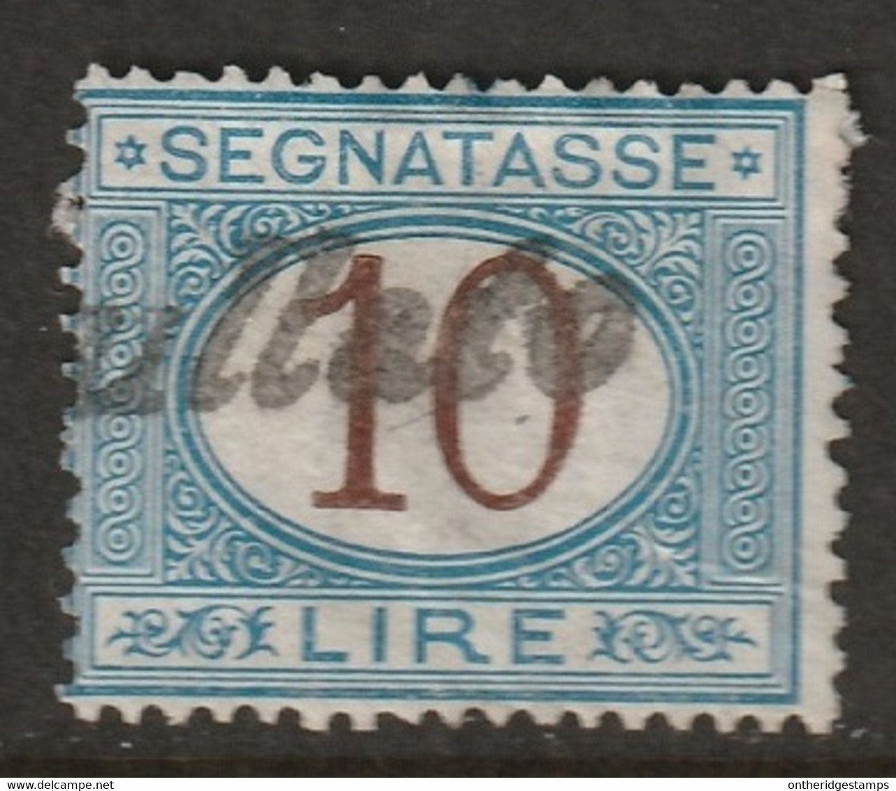 Italy 1874 Sc J19 Sa Seg14 Yt T18 Postage Due Used - Strafport
